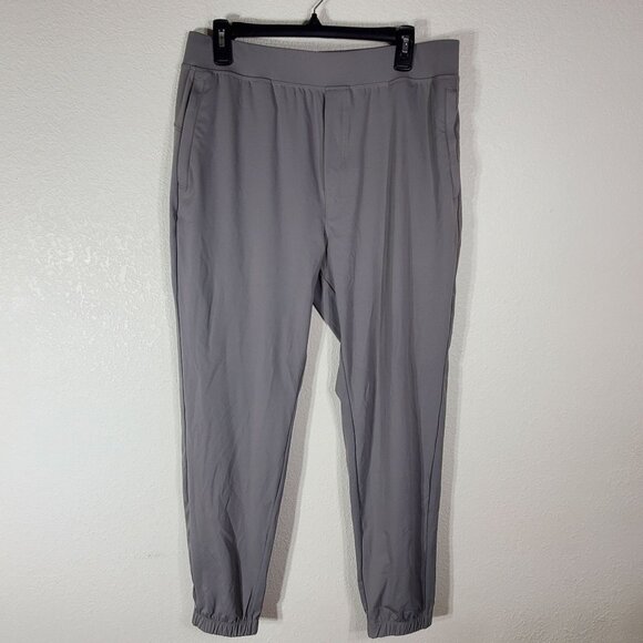 Soothfeel Mens Large Gray Athletic Joggers Pants Zipper Pockets quick-drying - Picture 7 of 8